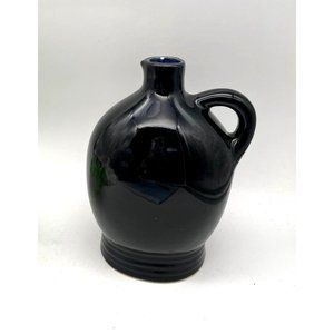 Vtg. Mohawk Liqueur Navy Blue Handled Jug